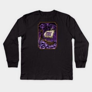 Minnesota Vikings Fans - Stormy Sea-son Kids Long Sleeve T-Shirt